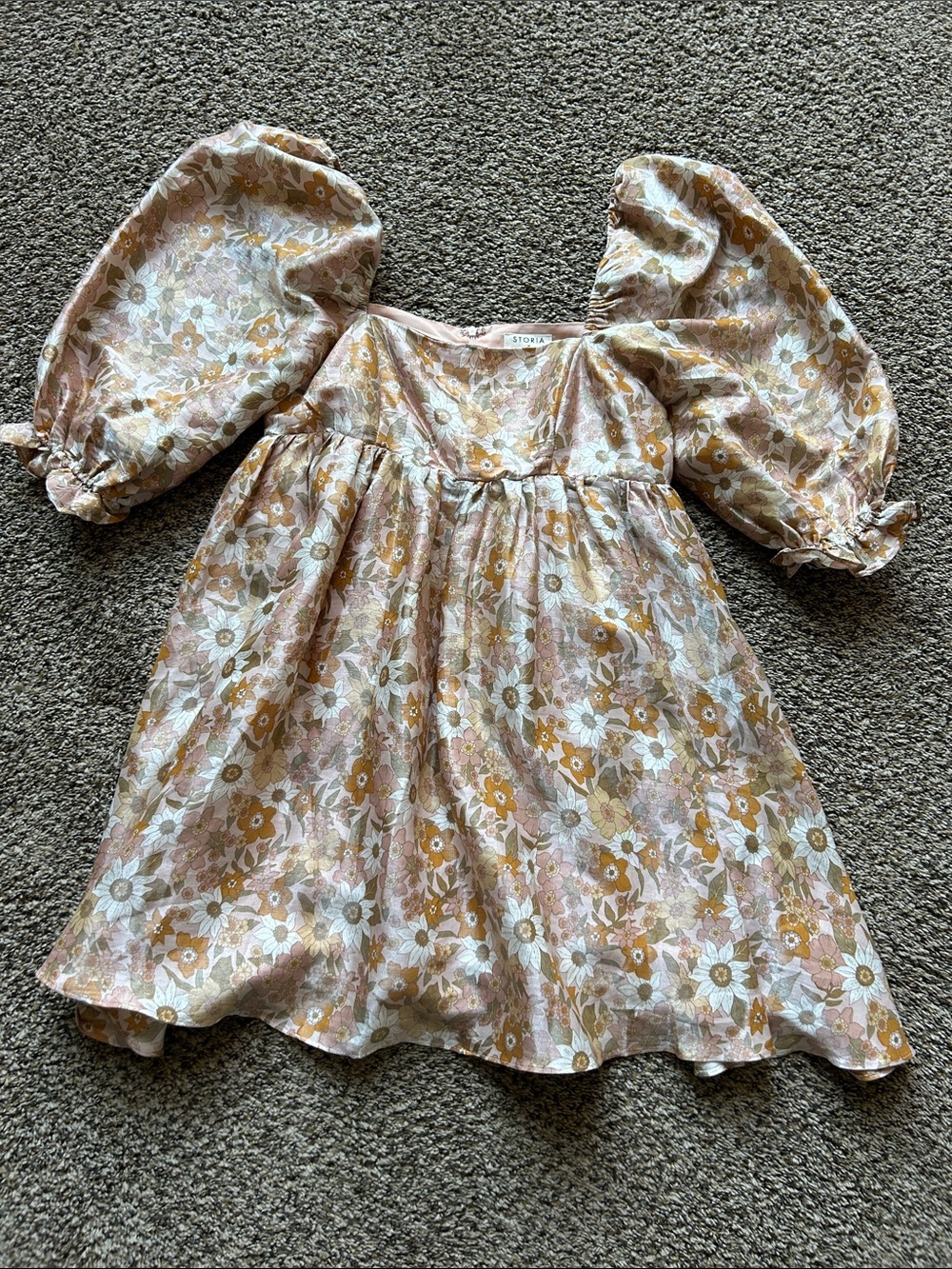 Storia Floral Puff Sleeve Babydoll Dress Size M
🌺 Read Note In Description